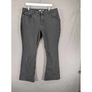 Lee‎ Womens Size 18P Regular Fit Bootcut Jeans Black Denim